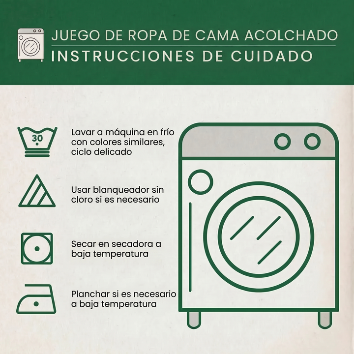 Juego de cama acolchado de 3 piezas - Rosa Violeta
